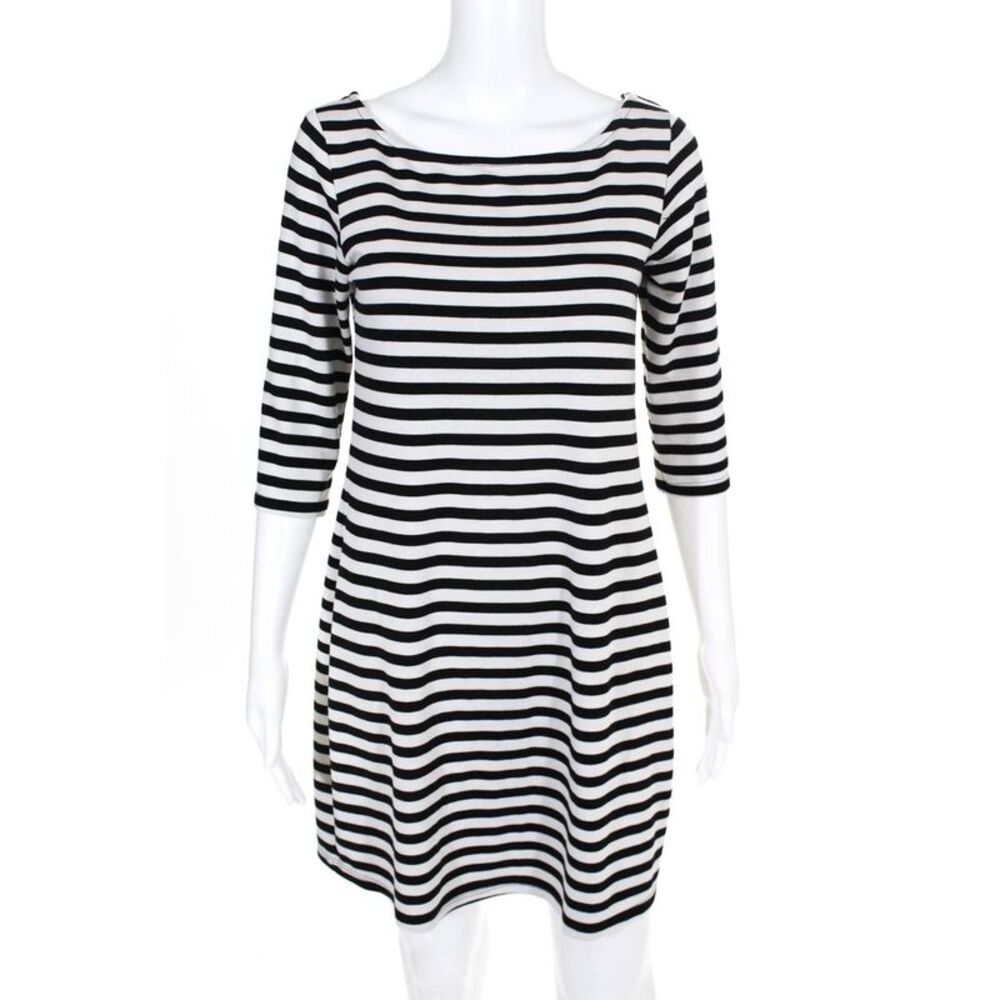Leota Womens Nouveau Sheath Black White Size Medum 10747219